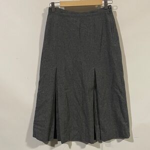 Vintage 1970s Pendleton wool Classic Gray Women's Skirt